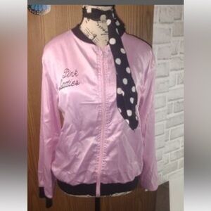 Retro Vintage 1950’s Pink Ladies Jacket and Scarf